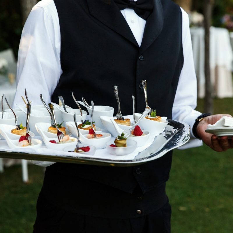 waiter-carries-plate-with-tasty-snacks-scaled